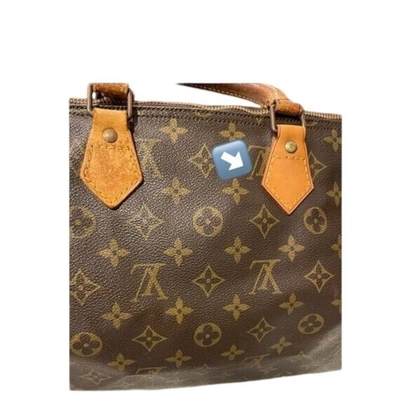 Louis Vuitton Vintage Speedy 35 Satchel Shoulder Bag Brown Monogram Chic Luxury - Picture 13 of 16
